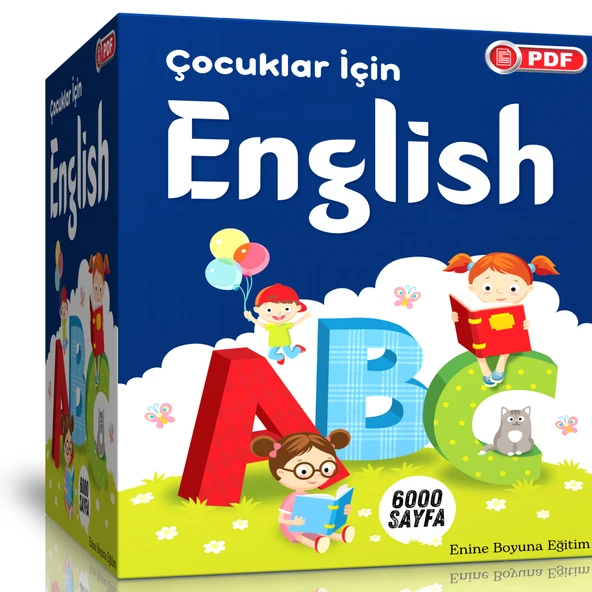 Çocuklar İçin İngilizce Eğitim Seti (6000 Sayfa PDF + Onlarca Saat Görüntülü Anlatım + Sesli Hikayeler) ürün görseli 1