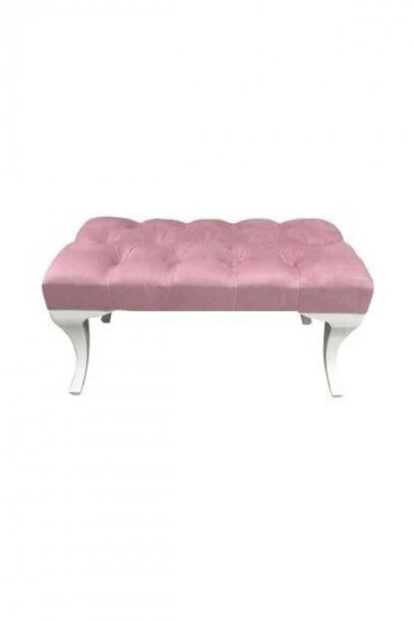 ÜNÜVAR KONSEPT Puf & Benç 45*90-Pls Ayak Silenebilir Kumaş Pembe K1 ürün görseli 1