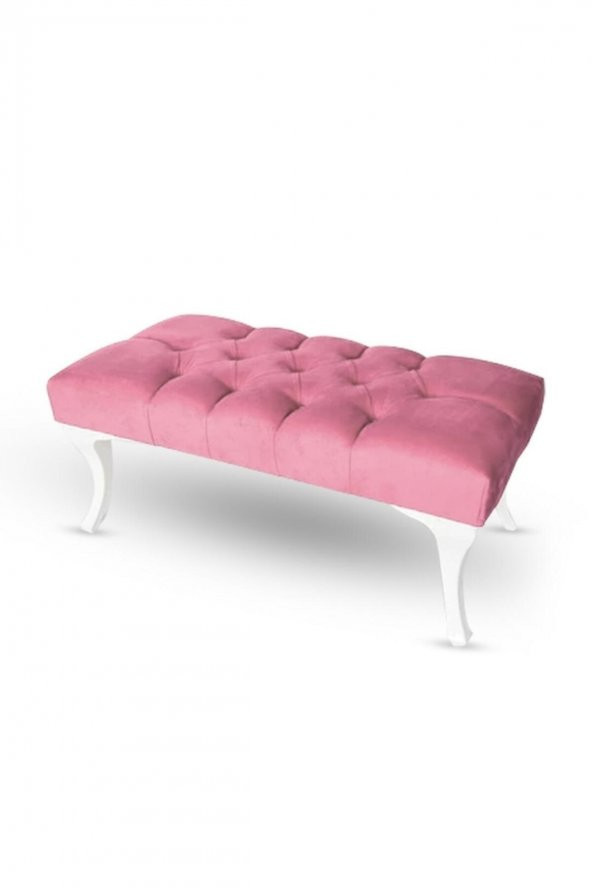 ÜNÜVAR KONSEPT  Puf & Benç 45*90-Pls Ayak Silenebilir Kumaş Pembe ürün görseli 1