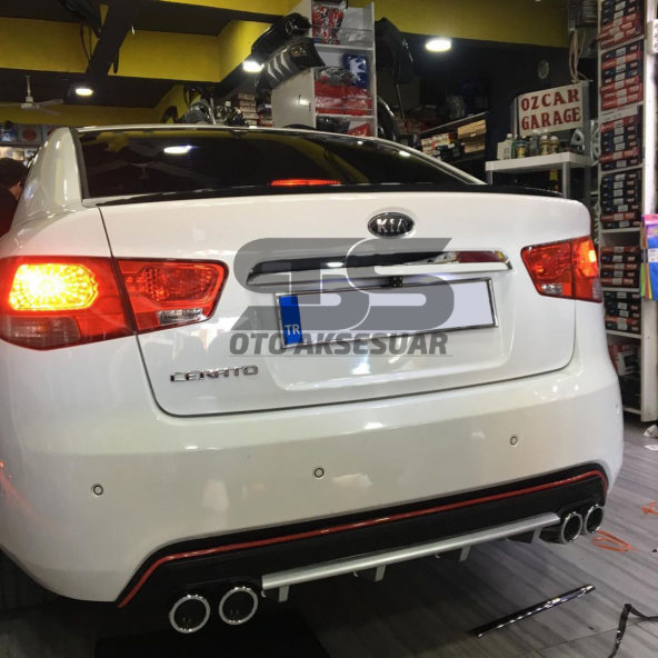 Sts Oto Aksesuar Kia Cerato  Piano Black Bagaj Üstü Spoiler Bagaj Çıtası ürün görseli 1