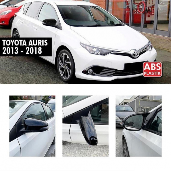 Sts Oto Aksesuar Toyota Auris 2013-2018 Batman Yarasa Ayna Kapağı Piano Black Abs Plastik ürün görseli 1