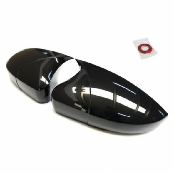 Sts Oto Aksesuar Renault Scenic 2 2004-2009 Batman Yarasa Ayna Kapağı Piano Black Abs Plastik ürün görseli 1