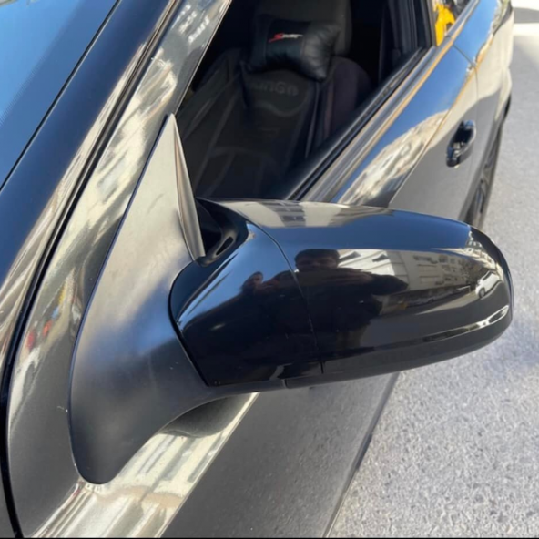 Sts Oto Aksesuar Opel Astra H 2009-2014 Batman Yarasa Ayna Kapağı Piano Black Abs Plastik ürün görseli 1
