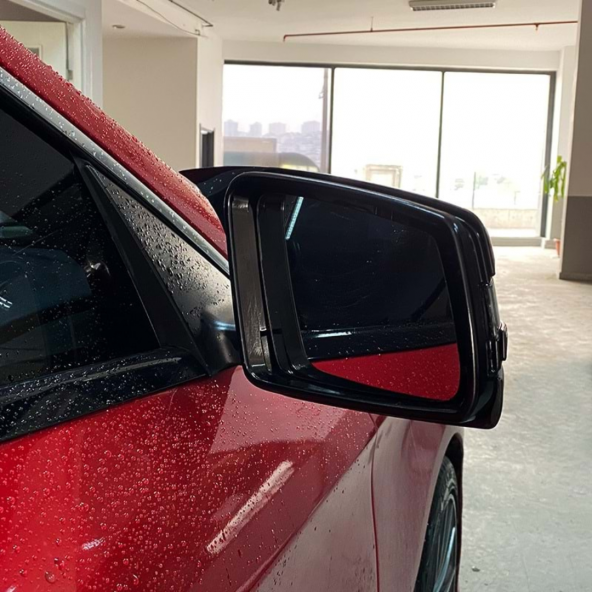 Sts Oto Aksesuar Mercedes Benz Cla W117 2013-2017 Batman Yarasa Ayna Kapağı Piano Black Abs Plastik ürün görseli 1