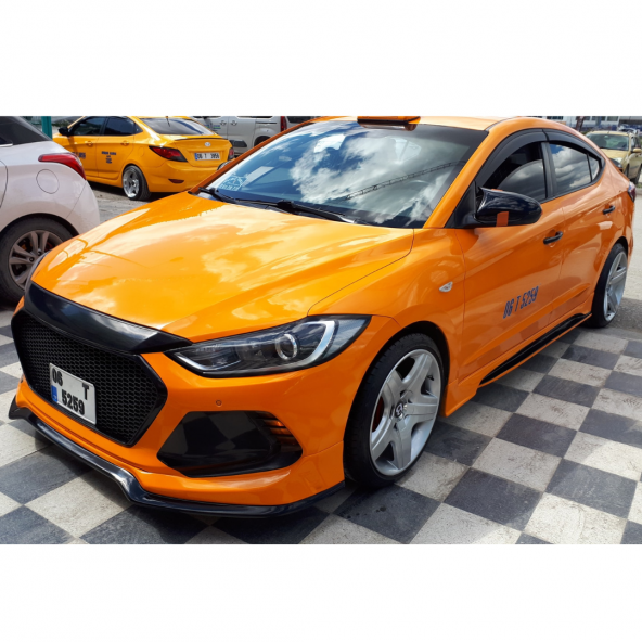 Sts Oto Aksesuar Hyundai Elantra Uyumlu Sinyalsiz 2016-2018 Batman Yarasa Ayna Kapağı Piano Black Abs Plastik ürün görseli 1