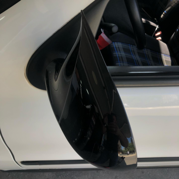 Sts Oto Aksesuar Fiat Palio 2010-2012 Batman Yarasa Ayna Kapağı Piano Black ABS Plastik ürün görseli 1