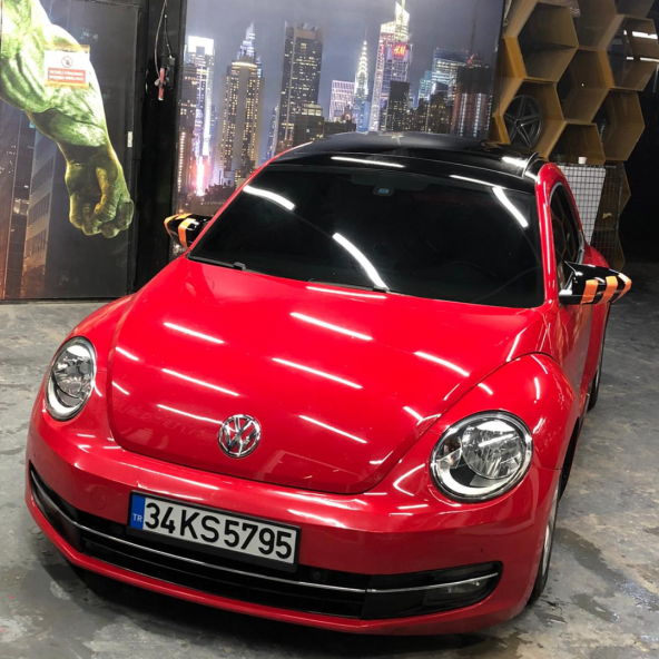 Sts Oto Aksesuar New Beetle 2011-2019 Batman Yarasa Ayna Kapağı Piano Black Abs Plastik ürün görseli 1