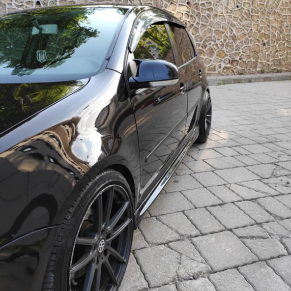 Sts Oto Aksesuar  Golf 5 2003-2009 Batman Yarasa Ayna Kapağı Piano Black Abs Plastik ürün görseli 1
