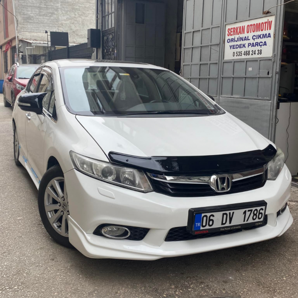Sts Oto Aksesuar Honda Civic Fb7 2012-2016 Batman Yarasa Ayna Kapağı Piano Black Abs Plastik ürün görseli 1