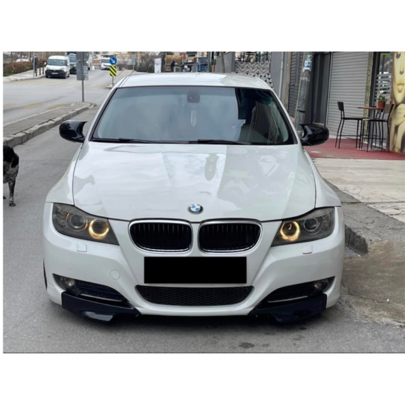 Sts Oto Aksesuar Bmw E90 Makyajlı Kasa Batman Yarasa Ayna Kapağı Piano Black Abs Plastik ürün görseli 1