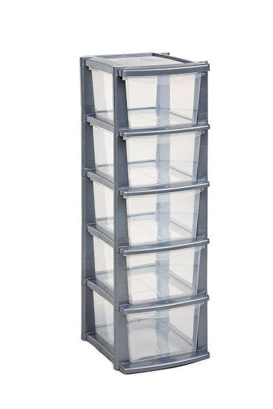 5 Çekmeceli Plastik Multi Store Organizer Mutfak ve Ofis Düzenleyici ürün görseli 1