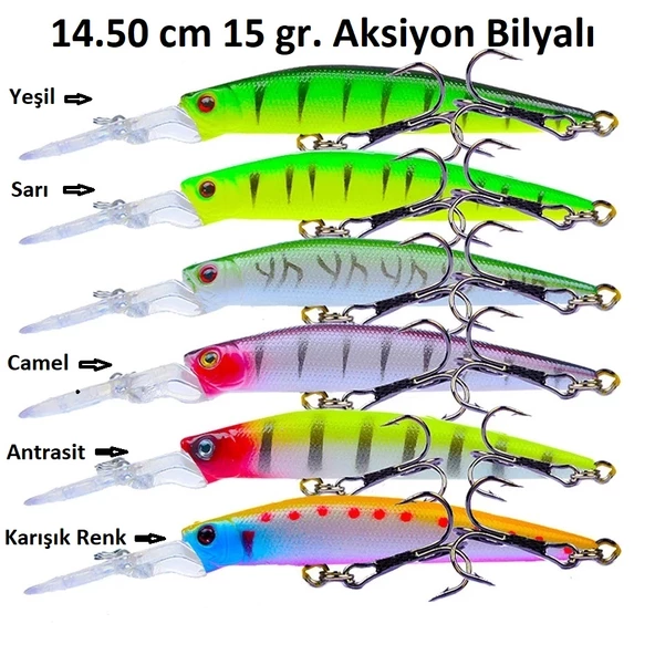 15Gr.Rapala SahteYem Lures Turna Levrek,Lüfer,Çinekop,Rapala J02 ürün görseli 1