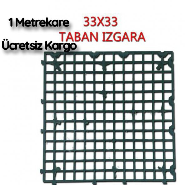 Güvercin Kümes Taban Izgarası 1 M2 Toplam 9 Adet Tavuk Taban Izgara,Yer Izgara 33x33 ürün görseli 1