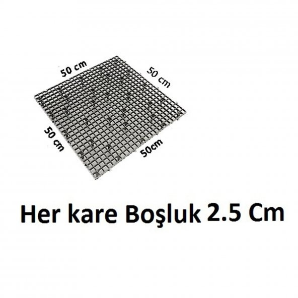 Güvercin Kümes Taban Izgarası (1 m2 4 Adet Fiyatıdır) Tavuk Taban Izgara,Yer Izgara 50x50 ürün görseli 1