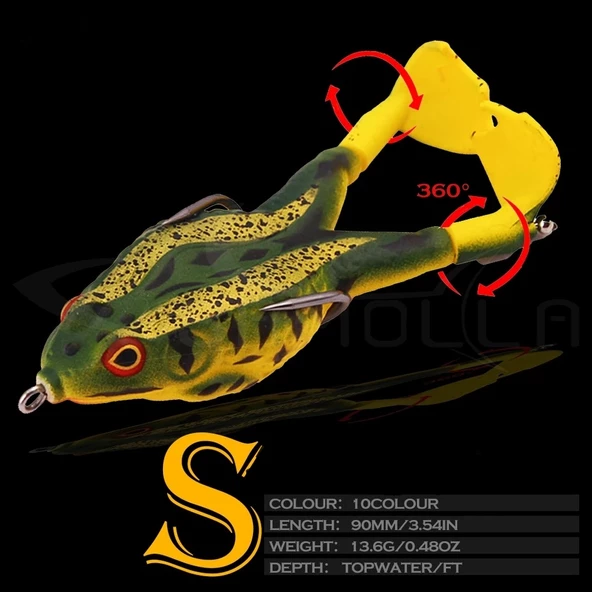 Sahte Kurbağa, Balık Yemi Rapala, Lures Turna Sahte Yem Rapala,ff42 ürün görseli 1