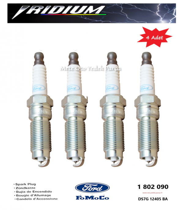 Ford Mondeo 1.5 Ecoboost Fomoco Buji İridyum 16V 180Ps (4 Adet ) 20142018 ürün görseli 1