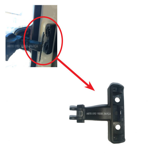 Ford Courier Arka Sürgülü Cam Mandal Plastiği Tamir Takımı ürün görseli 1