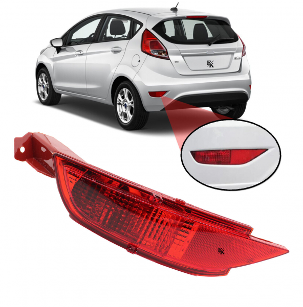 Ford Fiesta Arka Sis Lambası Sol Işıklı Duylu Ampullü Tip ürün görseli 1