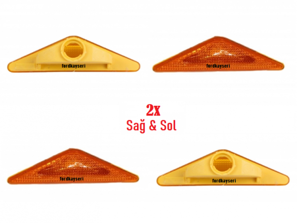 Mondeo Çamurluk Sinyali Sarı Sağ-Sol Takım 2 Adet Üçgen ürün görseli 1