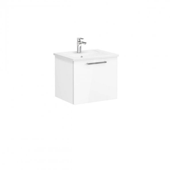 Vitra Root Flat 60 cm Beyaz Tek Çekmeceli Banyo Dolabı Alt Modül Lavabo ürün görseli 1