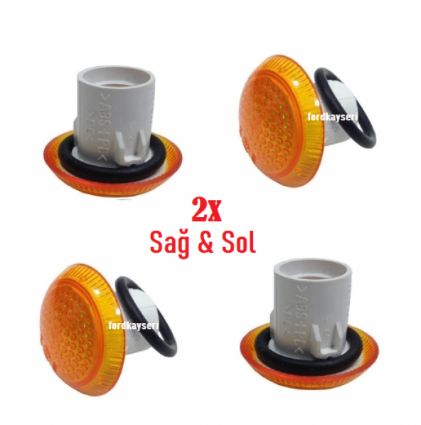 Connect Çamurluk Sinyali Sarı Sağ-Sol Takım 2 Adet ürün görseli 1