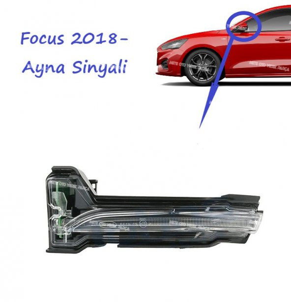 Ford Focus Dış Dikiz Ayna Sinyali Sol 2018- Oem Kalite ürün görseli 1