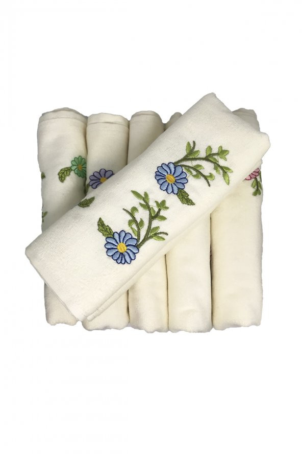 Bulteks Nakışlı Kadife Desen 2 Havlu 30X50 ürün görseli 1