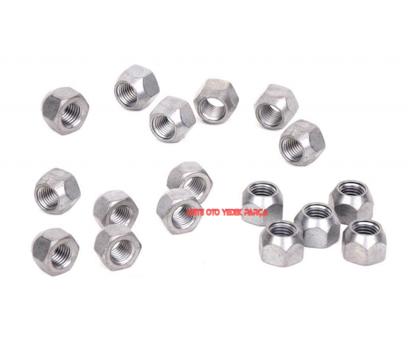 Ford Sac Jantlar İçin Bijon Somunu Takım ( 16 Adet ) M12 X 1.5 19mm ürün görseli 1
