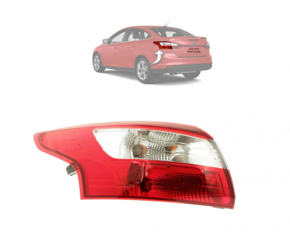 Ford Focus Arka Stop Lambası Sedan Dış Sol 2011-2014 Duylu ürün görseli 1