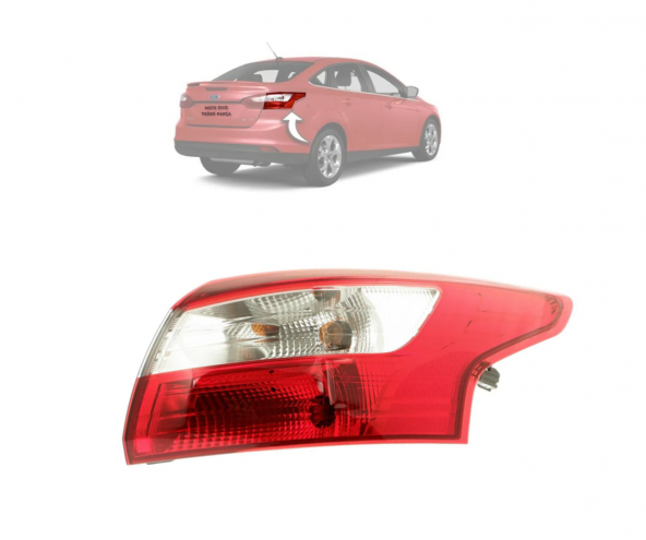 Ford Focus Arka Stop Lambası Sedan Dış Sağ 2011-2014 Duylu ürün görseli 1