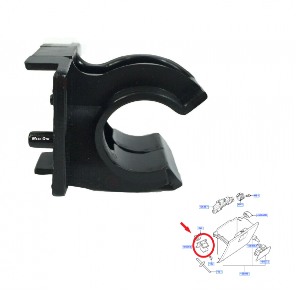 Ford Transit V-347 Torpido Kapağı Menteşesi 2006-2013 [6C11-A2140-AC] ürün görseli 1