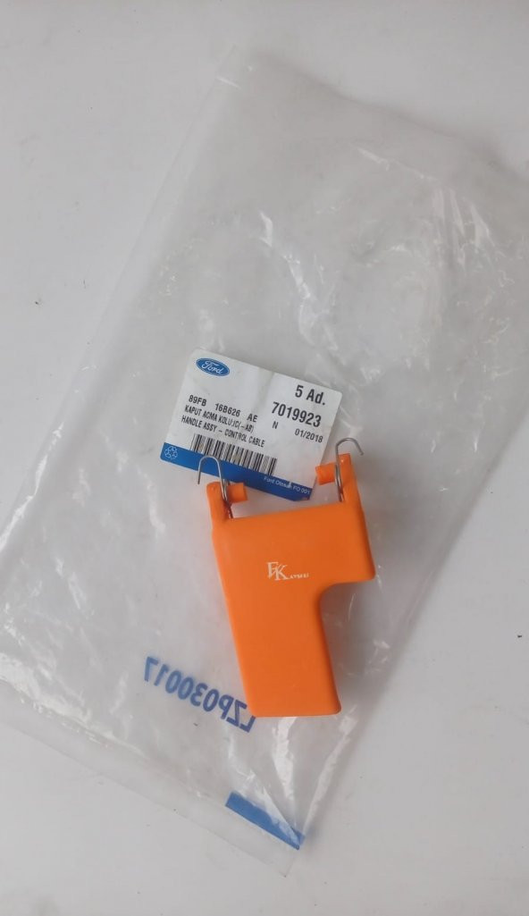 Ford Escort Kaput Açma Kolu Turuncu Otosan 1991-2001 89FB16B626AE ürün görseli 1