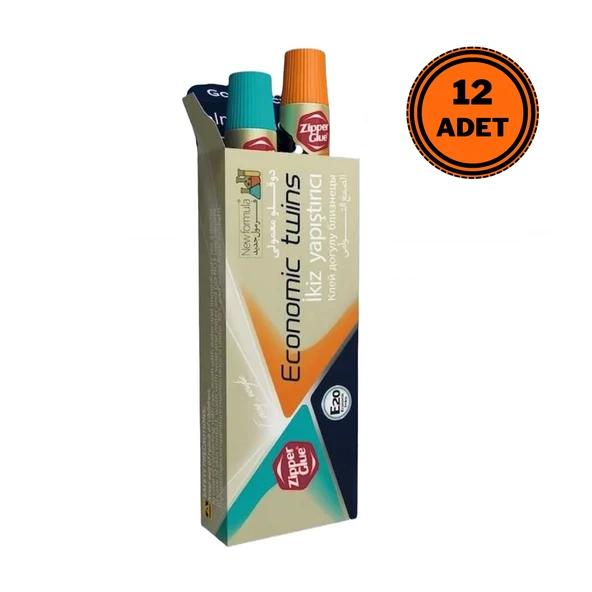 Zipper Glue Eco Twins Plastik Çelik Yapıştırıcı 20 gr 12 li Paket ürün görseli 1