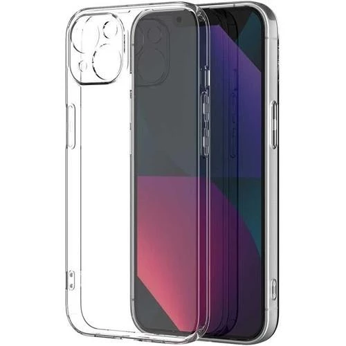 Vendas iPhone 14 Plus Uyumlu (14 Plus) Kamera Korumalı Soft Şeffaf Silikon Kılıf + Seramik Nano Ekran Koruyucu ürün görseli 1