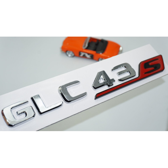 DK Tuning GLC 43S Bagaj Krom Kırmızı ABS Yazı Logo Benz İle Uyumlu ürün görseli 1