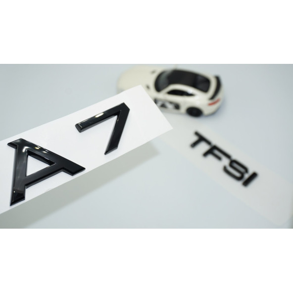 DK Tuning Audi A7 TFSi Parlak Siyah ABS 3M 3D Bagaj Yazı Logo ürün görseli 1