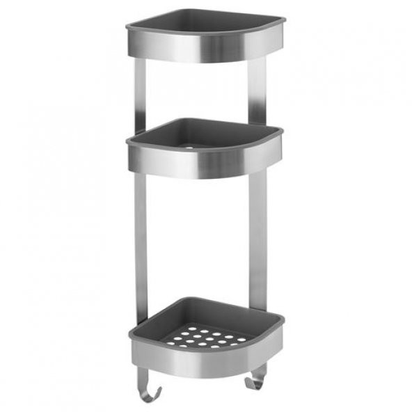 Banyo Duş Sepeti IKEA 19x58 cm Paslanmaz Çelik Raf ürün görseli 1