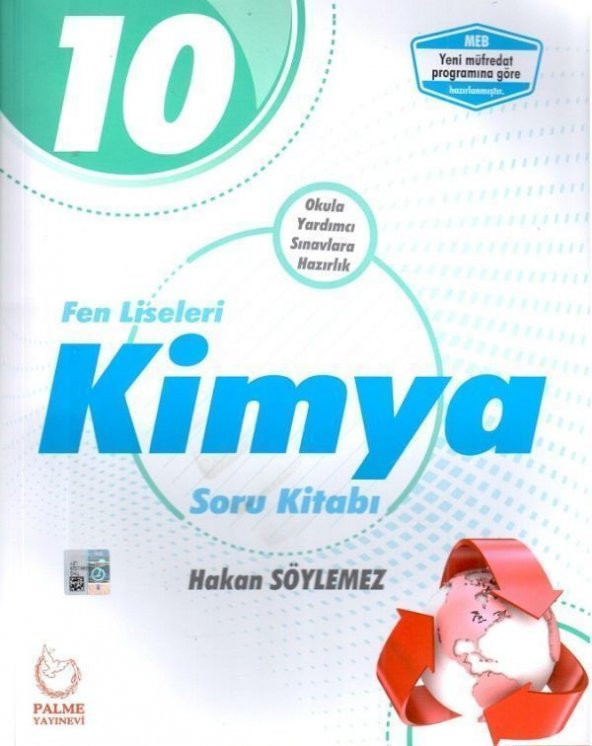 10.Sınıf Fen Liseleri Kimya Soru Kitabı Palme Yayınları ürün görseli 1