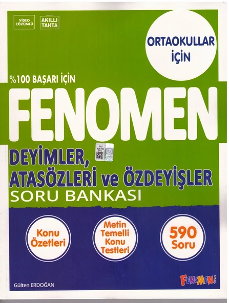 FENOMEN 8.SINIF DEYİMLER ATASÖZLERİ VE ÖZDEYİŞLER SORU ürün görseli 1