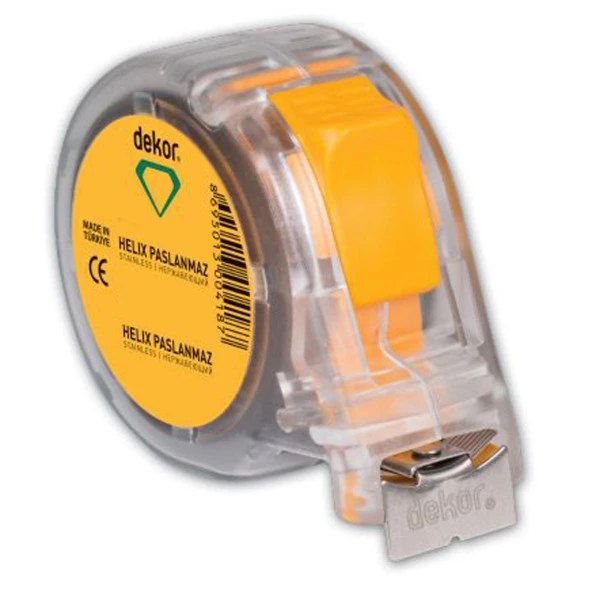 Dekor 419 Şerit Metre 8 m x 25 mm Helix Paslanmaz ürün görseli 1