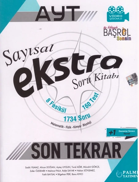 PALME AYT EKSTRA SAYISAL SORU KİTABI ürün görseli 1