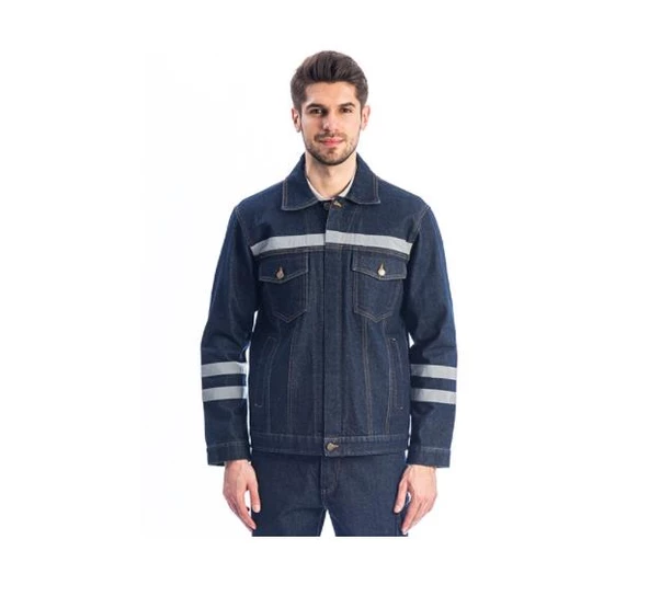 Kot İş Montu Myform 3109 Sona Denim 12 Ons Renk Mavi ürün görseli 1