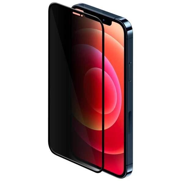 Vendas iPhone 12 / iPhone 12 Pro Uyumlu Davin Serisi Privacy Hayalet Özellikli Gizleyen Parlak Seramik Nano Ekran Koruyucu ürün görseli 1