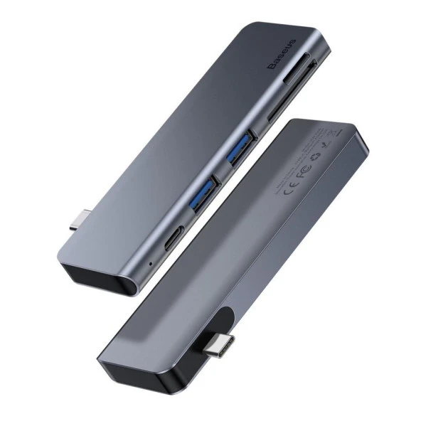 Baseus Harmonica 5in1 Usb Micro Sd Çoklayıcı Adaptör CAHUB-K0G - Resim 3
