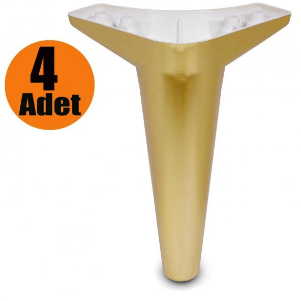 Mobilya Kanepe Sehpa Koltuk Ayağı Gold Baza Ayak 20 cm (4 ADET) ürün görseli 1