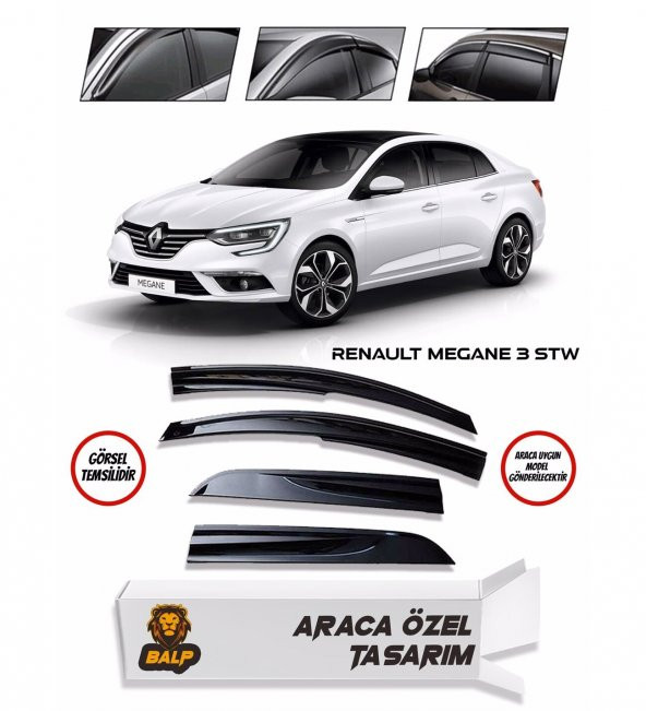 Renault Megane 3 Stw Cam Rüzgarlığı 4lü ürün görseli 1