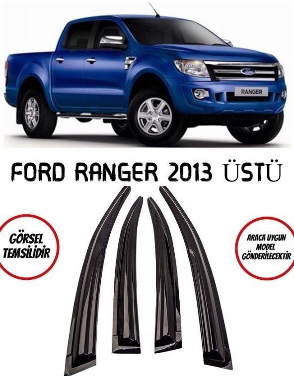 Ford Ranger Cam Rüzgarlığı 4lü 2013 ve Üzeri ürün görseli 1
