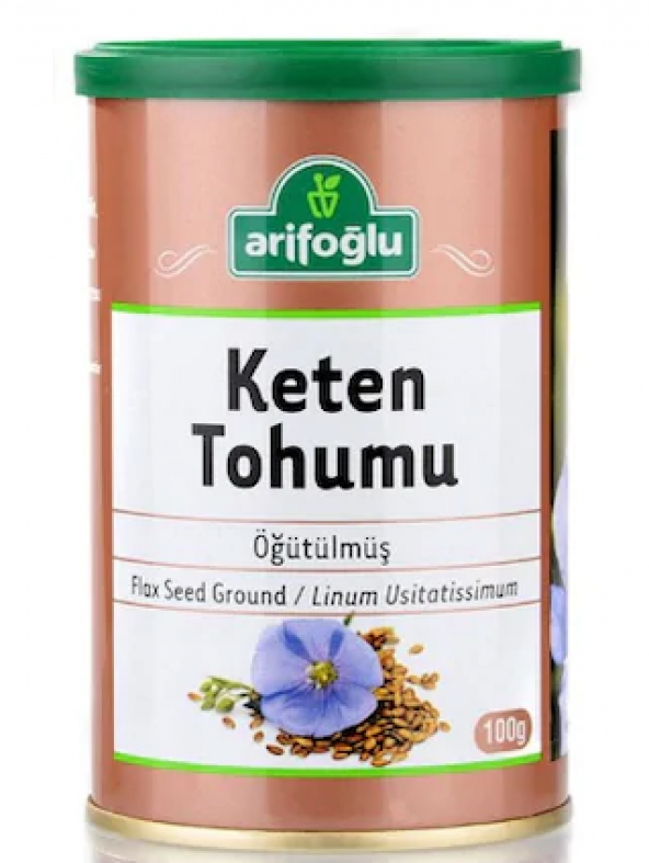Arifoğlu Öğütülmüş Keten Tohumu Teneke 2 x 100 G ürün görseli 1
