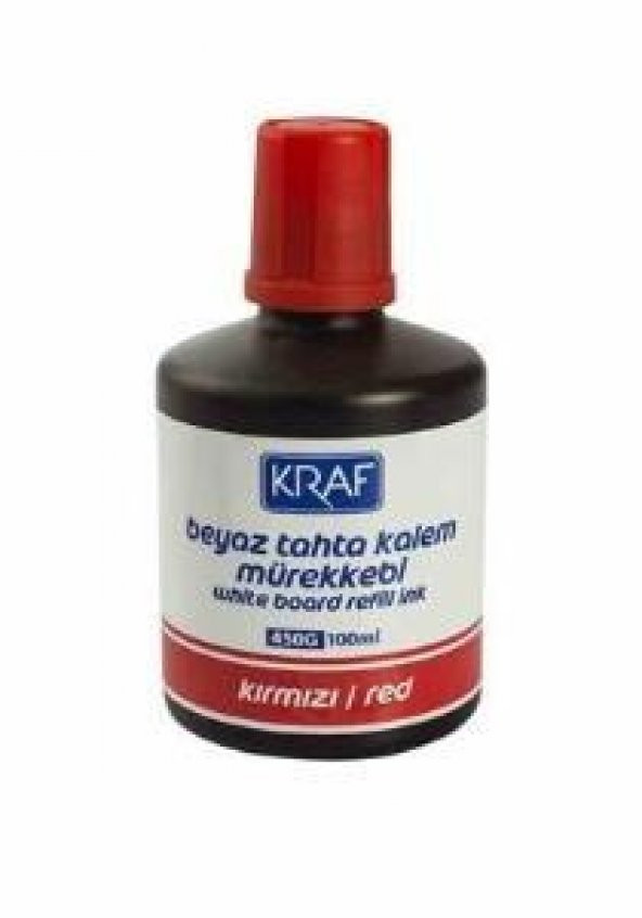 KRAF 100ml BOARD MARKER MUREKKEBI  KIRMIZI(450G) ürün görseli 1
