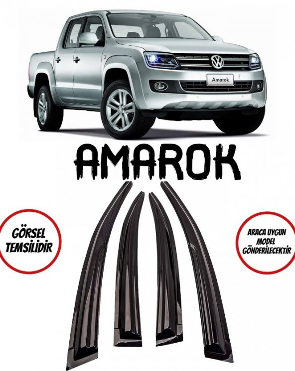 Volkswagen Amarok Cam Rüzgarlığı 4lü ürün görseli 1